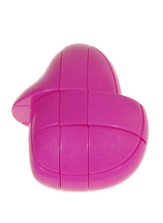 HAWKISTER لعبة أحجية مكعب سحري على شكل قلب أحمر من HAWKISTER Kid Yj 3x3، وردي - Image 2